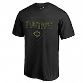 Men's Minnesota Twins Fanatics Branded Black Big & Tall Memorial Camo T-shirt FengYun,baseball caps,new era cap wholesale,wholesale hats